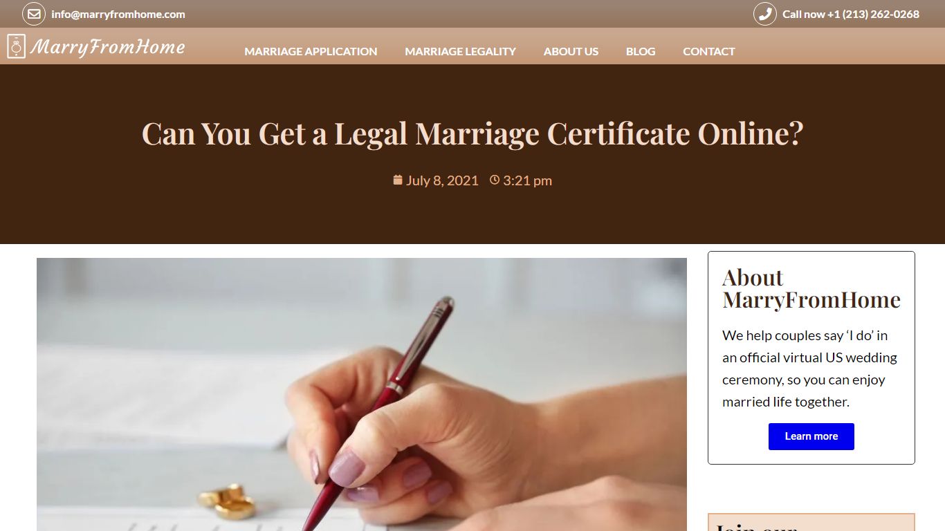 Can You Get a Legal Marriage Certificate Online? - MarryFromHome